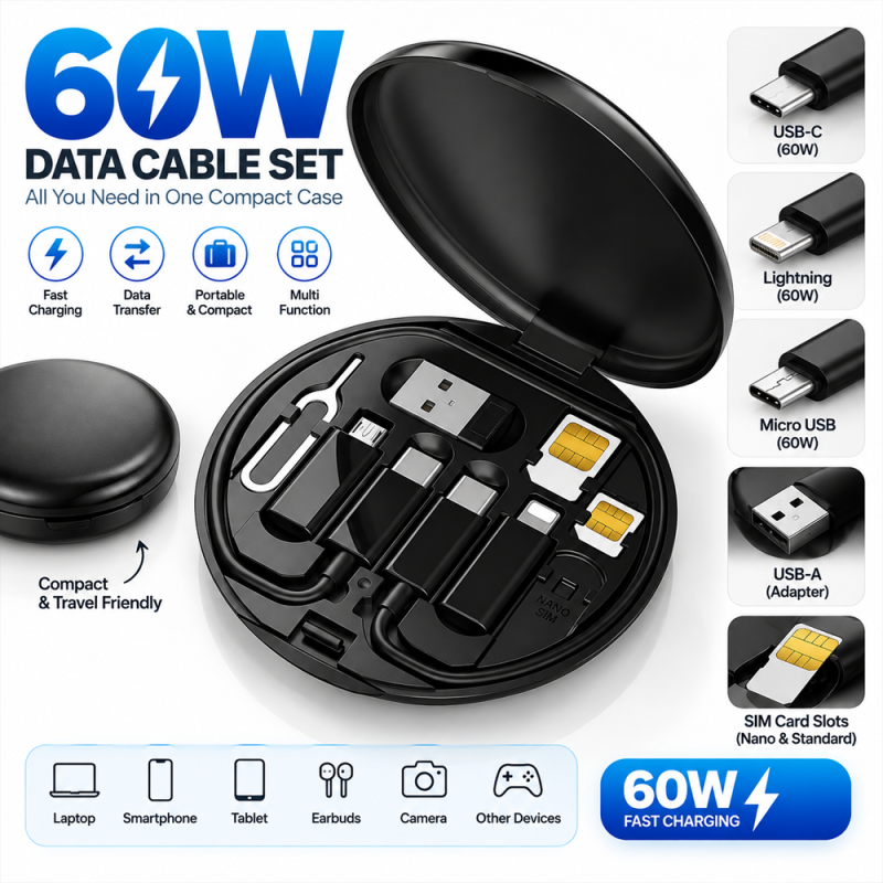 60W Data Cable Set