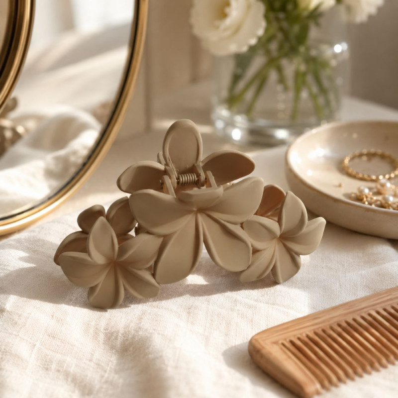 Floral Hair Claw Clip