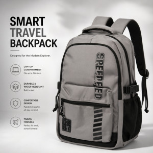 Urban Explorer High-Capacity Backpack – Soft Cloud Grey (50cm) Urban Explorer High-Capacity Backpack – Soft Cloud Grey (50cm)