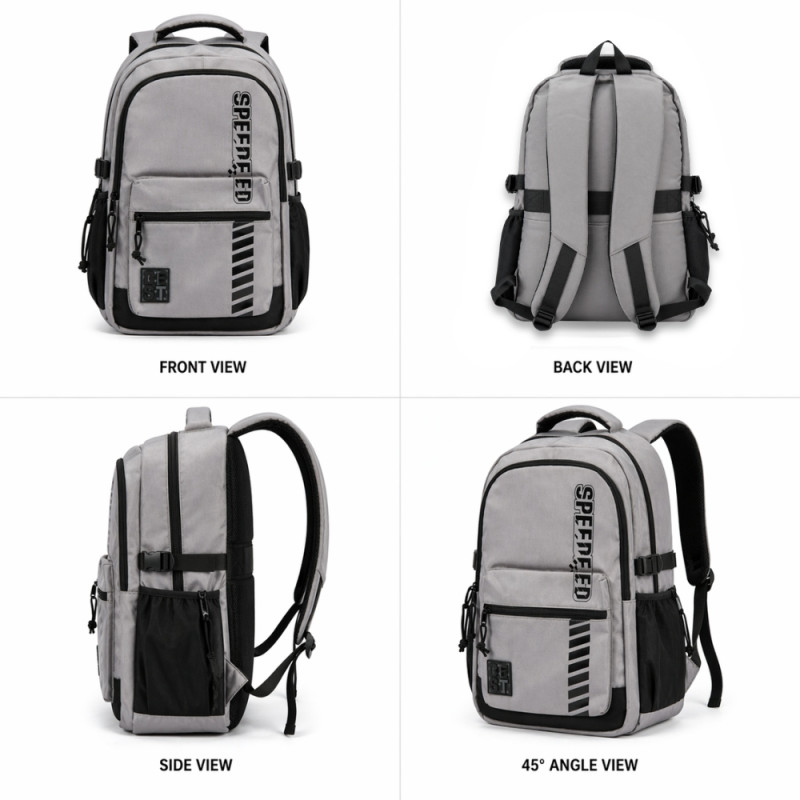 Urban Explorer High-Capacity Backpack – Soft Cloud Grey (50cm)