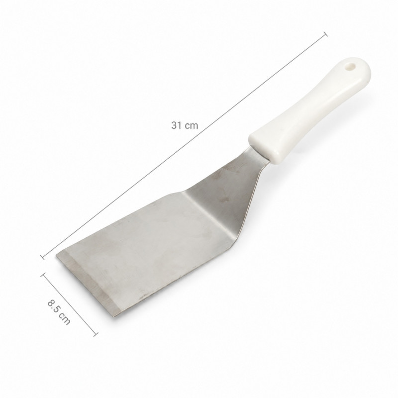 Stainless Steel Turner – White