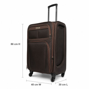 Brown Travel Trolley Luggage -86cm
