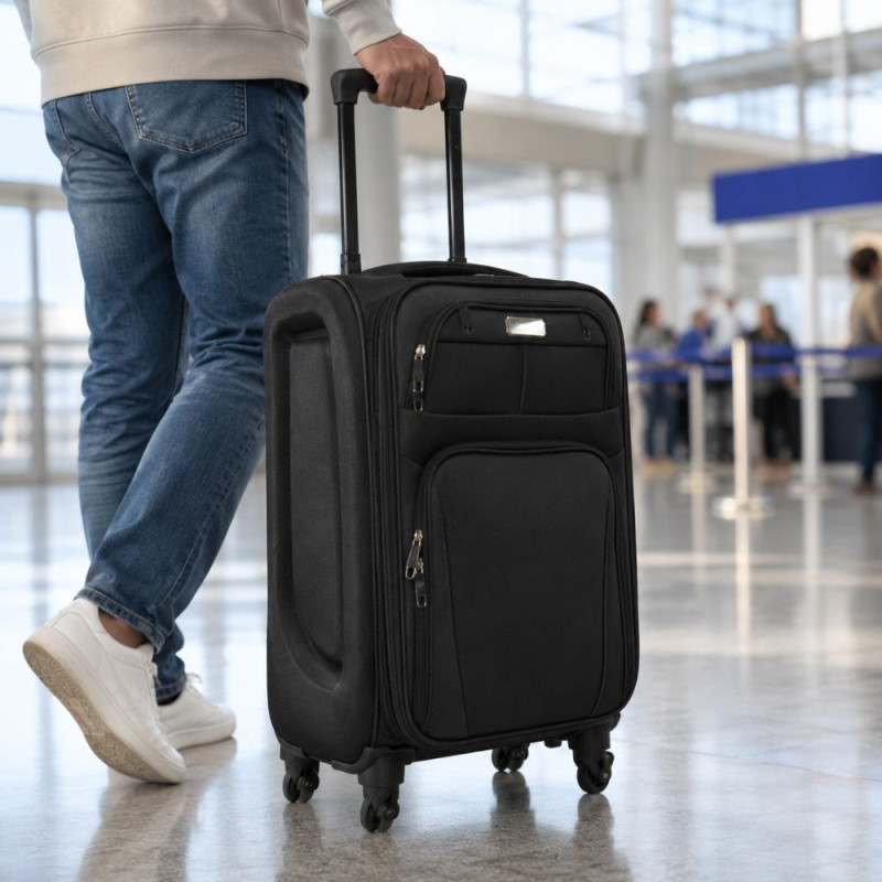 Consul Black Travel Luggage - 76cm