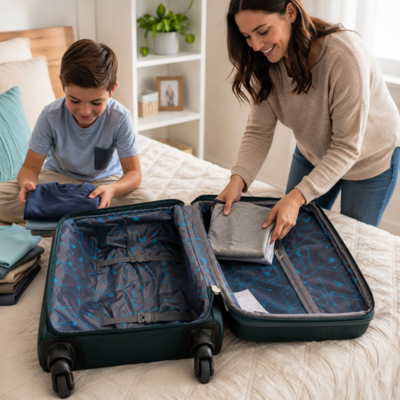 Green Travel Suitcase