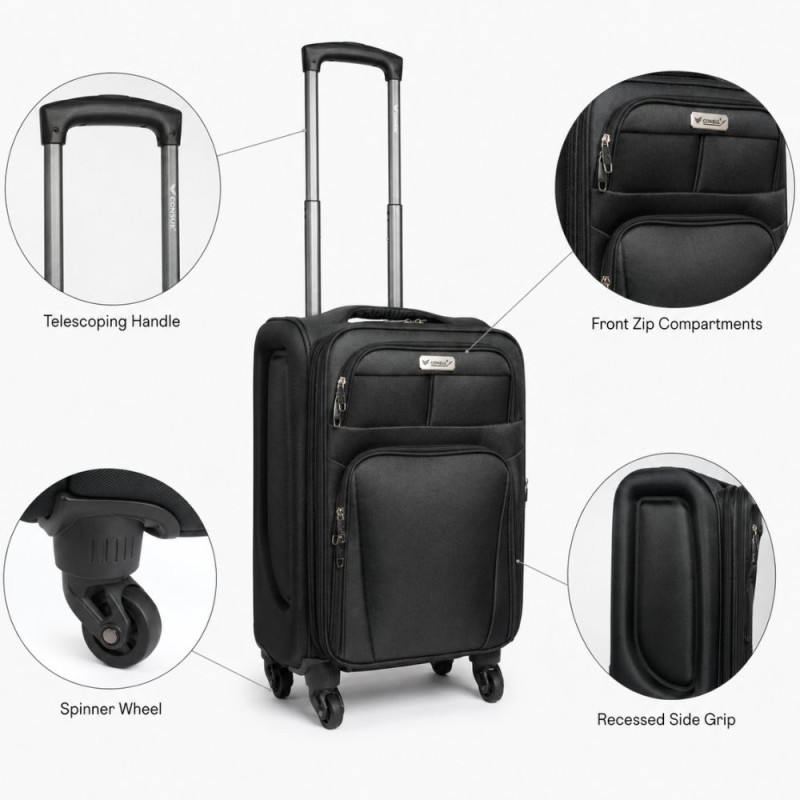 Black Trolley Suitcase