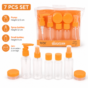 Refillable Travel Bottle Set - 7pcs