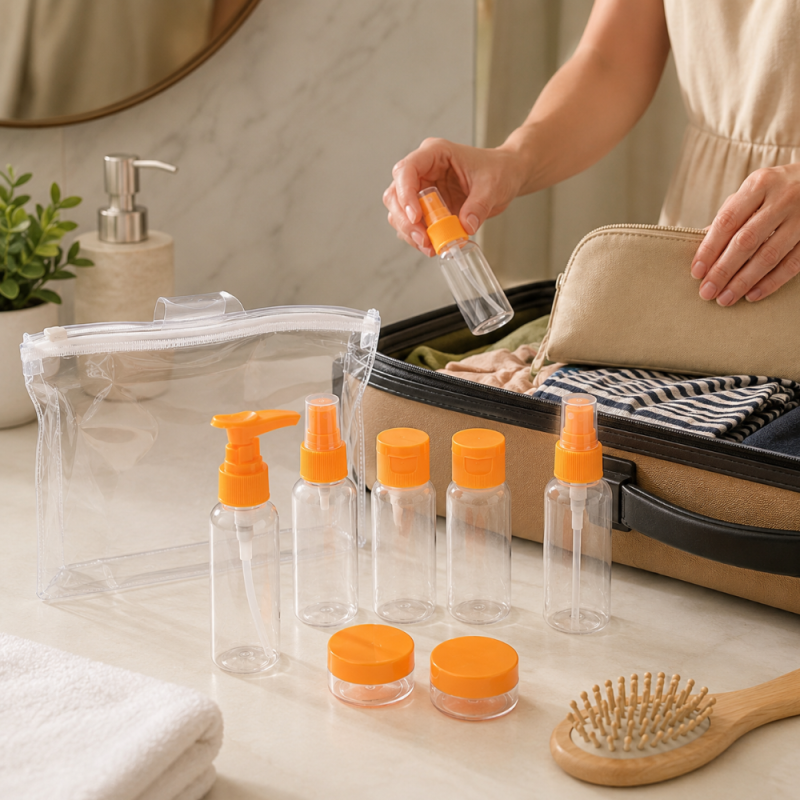 Refillable Travel Bottle Set  - 7pcs