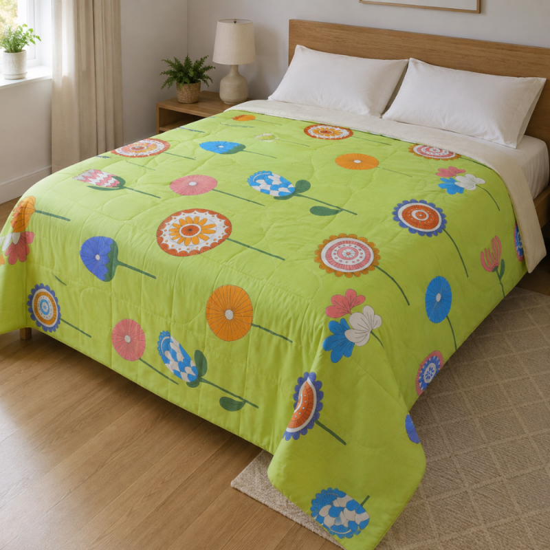 Soft Touch Comforter – Green (Queen)