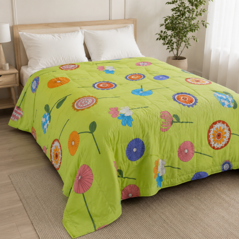 Soft Touch Comforter – Green (Queen)