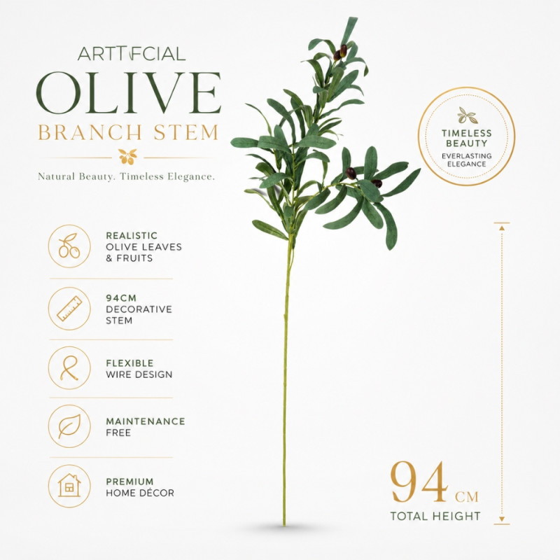Modern Olive Tree A. Flower – Green Premium Quality (H-94cm)
