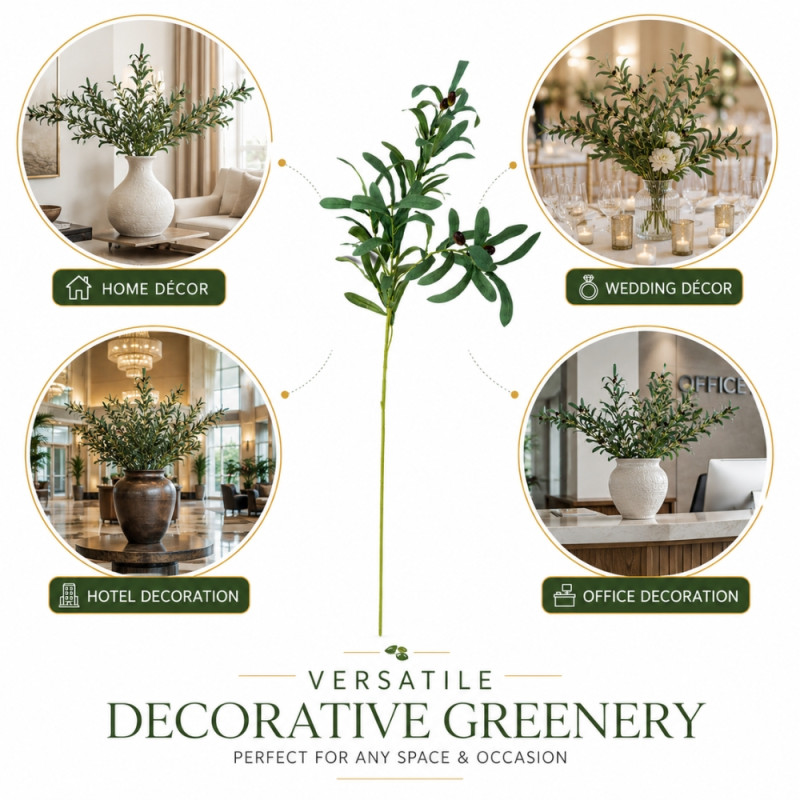 Modern Olive Tree A. Flower – Green Premium Quality (H-94cm)