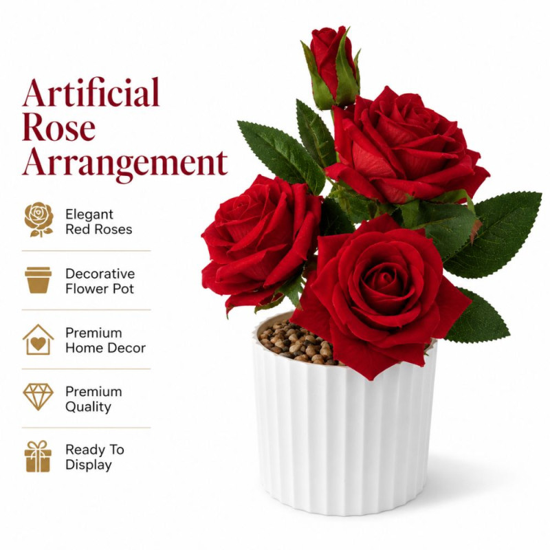 Elegant Artificial Flower – Rad Green Premium Quality (25 x 8 cm)