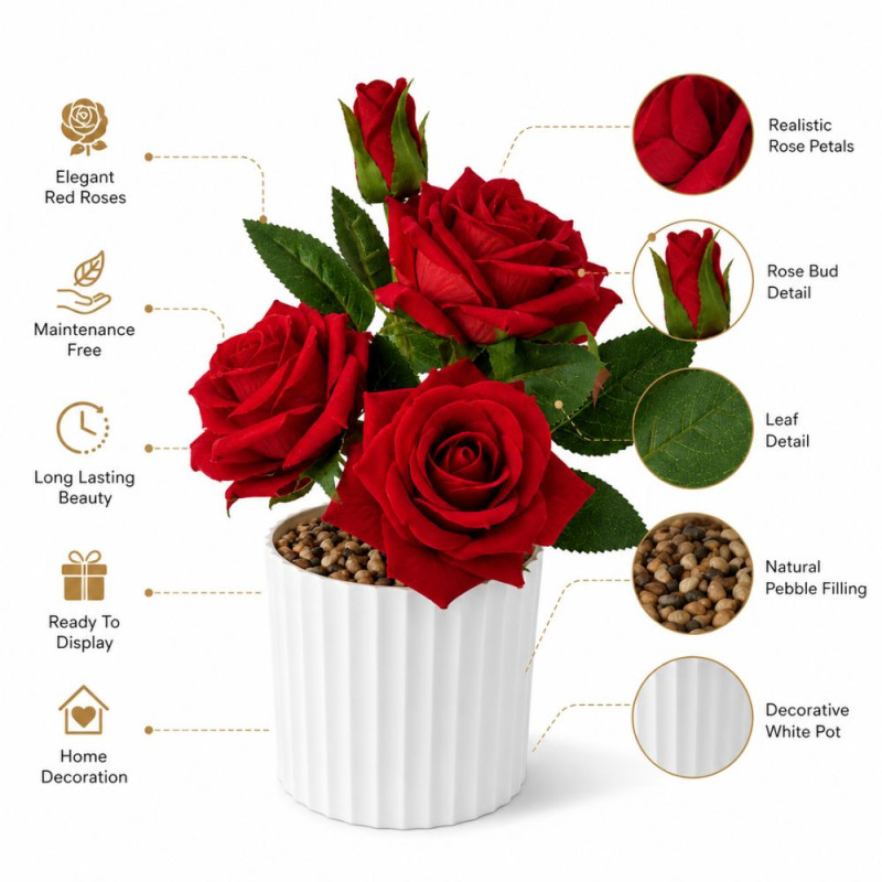 Elegant Artificial Flower – Rad Green Premium Quality (25 x 8 cm)