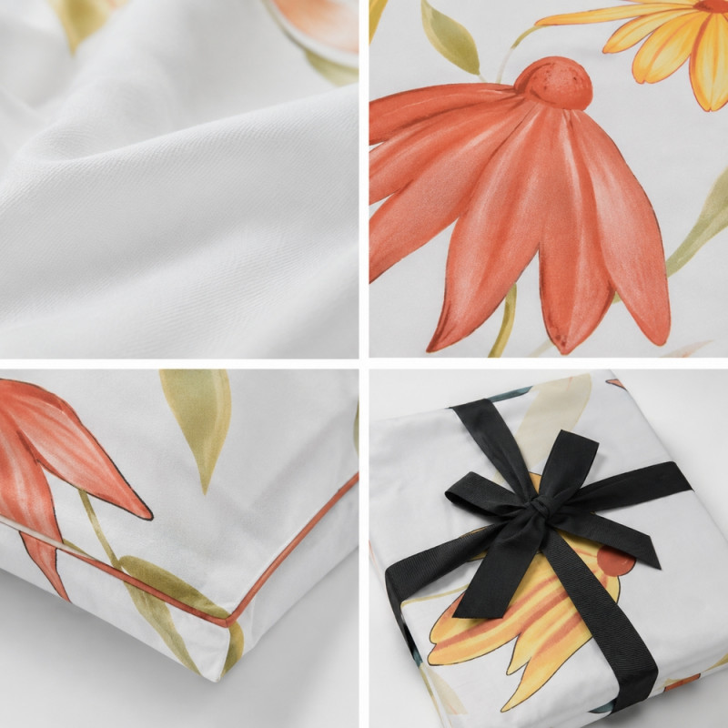 Mosaic Mix Three-piece Bed Sheet Designed for Modern Living &amp; Home Comfort – Multi Color (3 PCS)