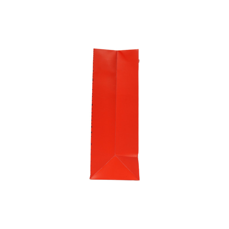 Vibrant Red Abstract Wave Premium Paper Gift Bag – 32cm