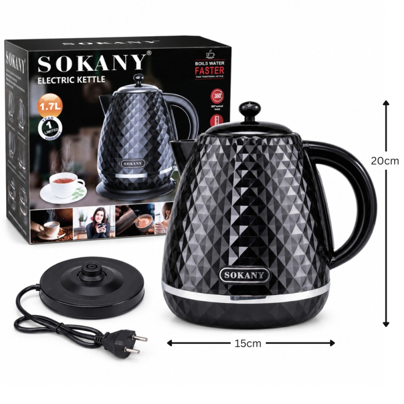 Electric Kettle – Black (1.7L)