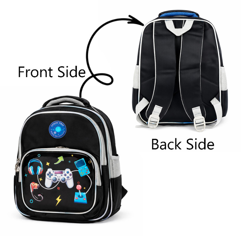 Pro-Gamer Gear Backpack – Midnight Black Gaming Edition (34cm)
