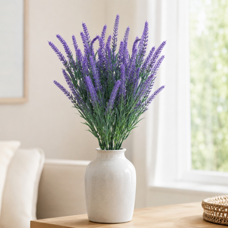 Rich Craft Artificial Flower Designed for Home Décor &amp; Event Styling – Lavender (H-36 CM)