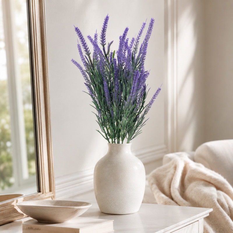 Rich Craft Artificial Flower Designed for Home Décor &amp; Event Styling – Lavender (H-36 CM)