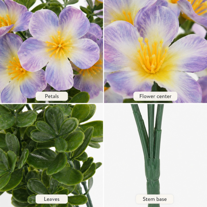 Plum Style Artificial Flower Designed for Home Décor &amp; Event Styling – Light Purple (H-30 CM)