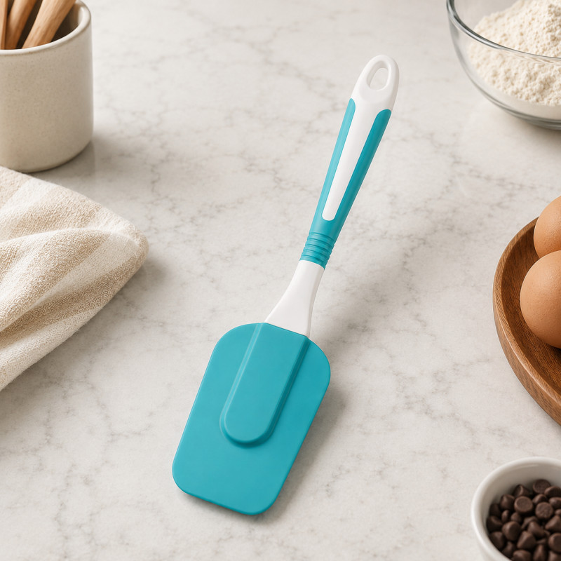 Select One Kitchen Spatula Designed for Everyday Cooking &amp; Kitchen Excellence – Turquoise (H-9, W-6, L-25 CM)
