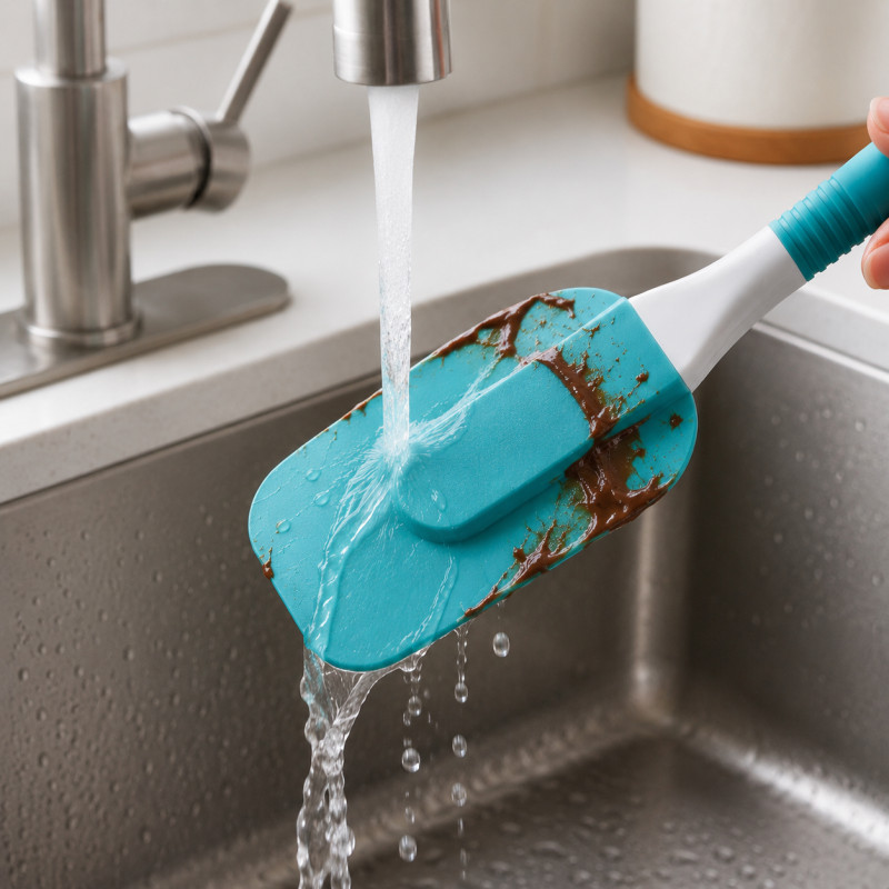 Select One Kitchen Spatula Designed for Everyday Cooking &amp; Kitchen Excellence – Turquoise (H-9, W-6, L-25 CM)