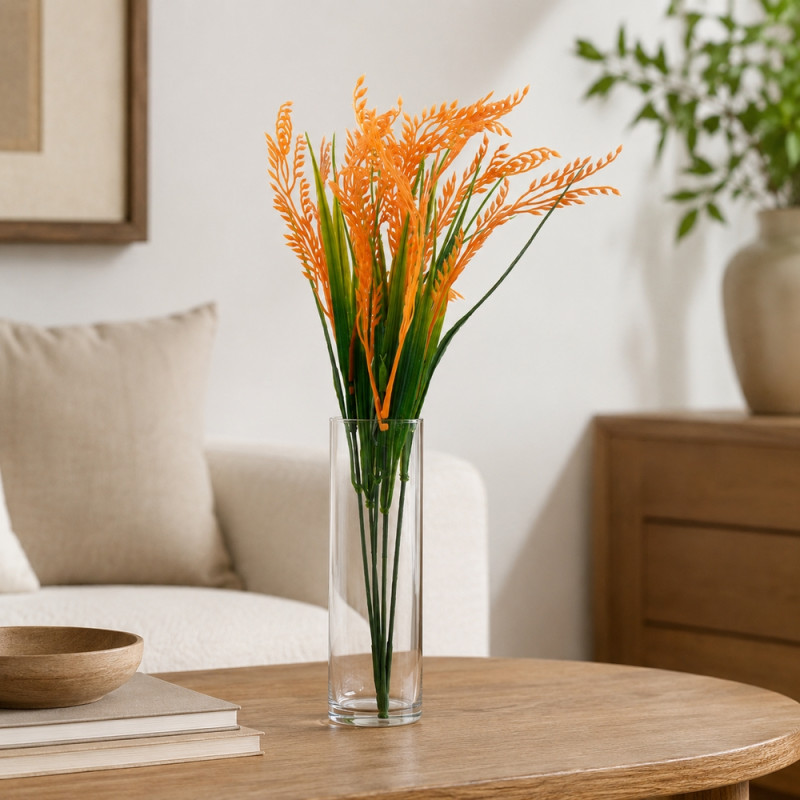 Tangerine Touch Artificial Plant Designed for Home Décor &amp; Event Styling – Orange (H-43 CM)