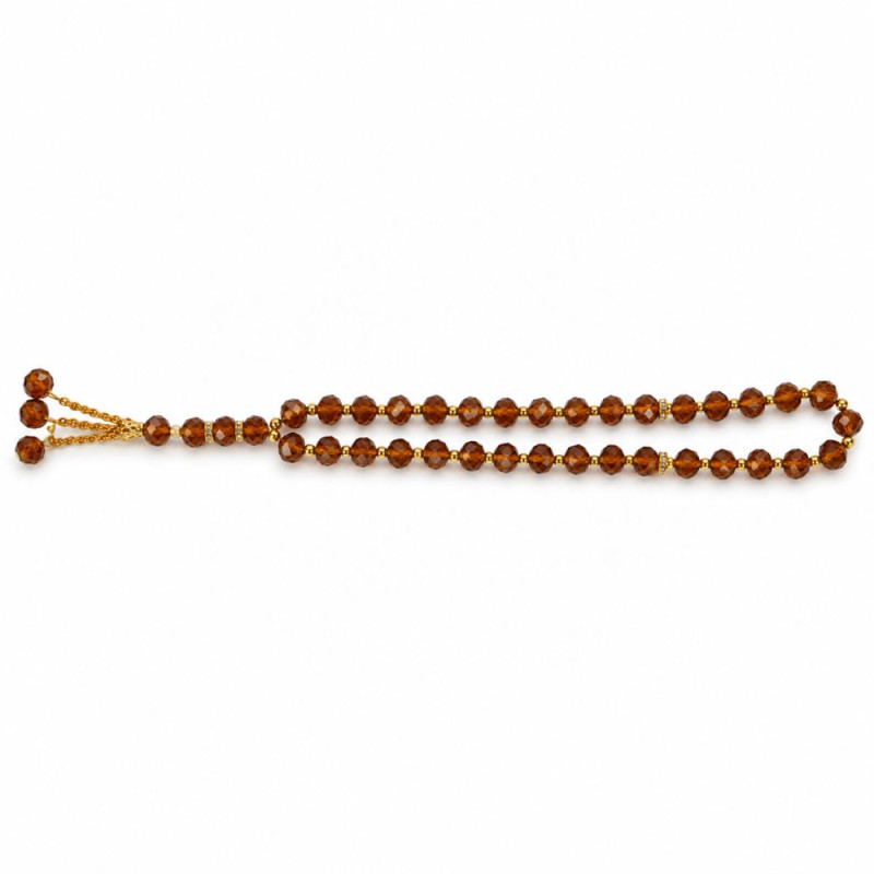 Deluxe Tasbih – Brown Premium Quality (27 cm)