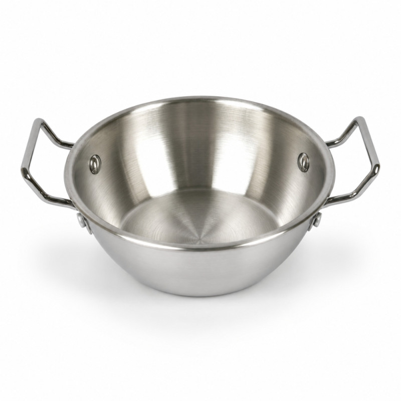 Stainless Steel Kadai Designed for Everyday Cooking – Silver