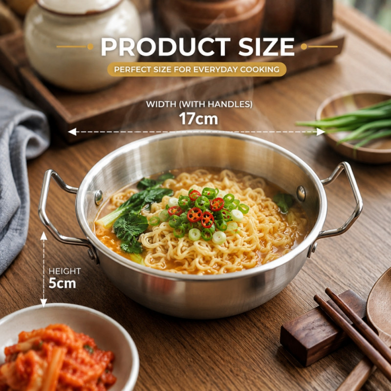 Stainless Steel Kadai Designed for Everyday Cooking – Silver