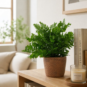 Professional Artificial Faux Potted Plant – Vibrant Orange & Green in Gray Pot (22cm) Professional Artificial Faux Potted Plant – Vibrant Orange & Green in Gray Pot (22cm)