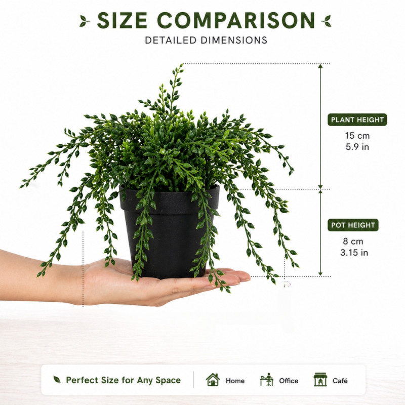 Fejka Artificial Potted Plant – Realistic Greenery in Black Pot