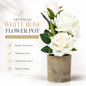 Superior Artificial Flower – Light Brown Premium Quality (24 x 7.5cm)