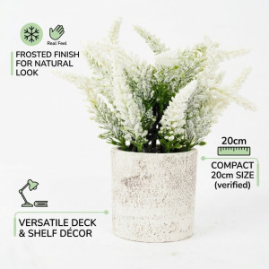 Chic Spark Artificial Flower Designed for Home Décor & Event Styling – White (H-20)
