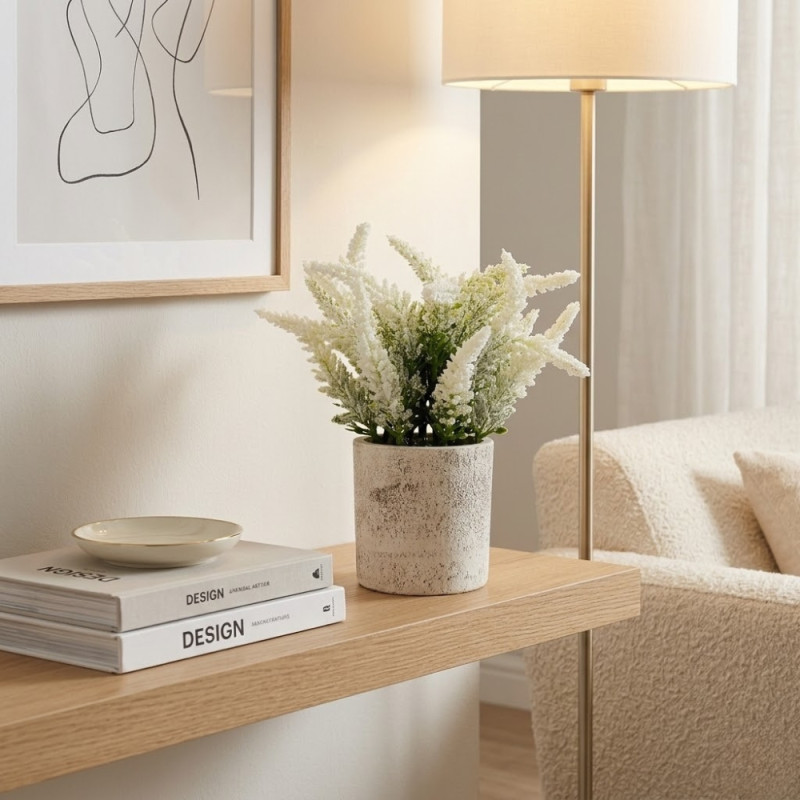 Chic Spark Artificial Flower Designed for Home Décor & Event Styling – White (H-20)