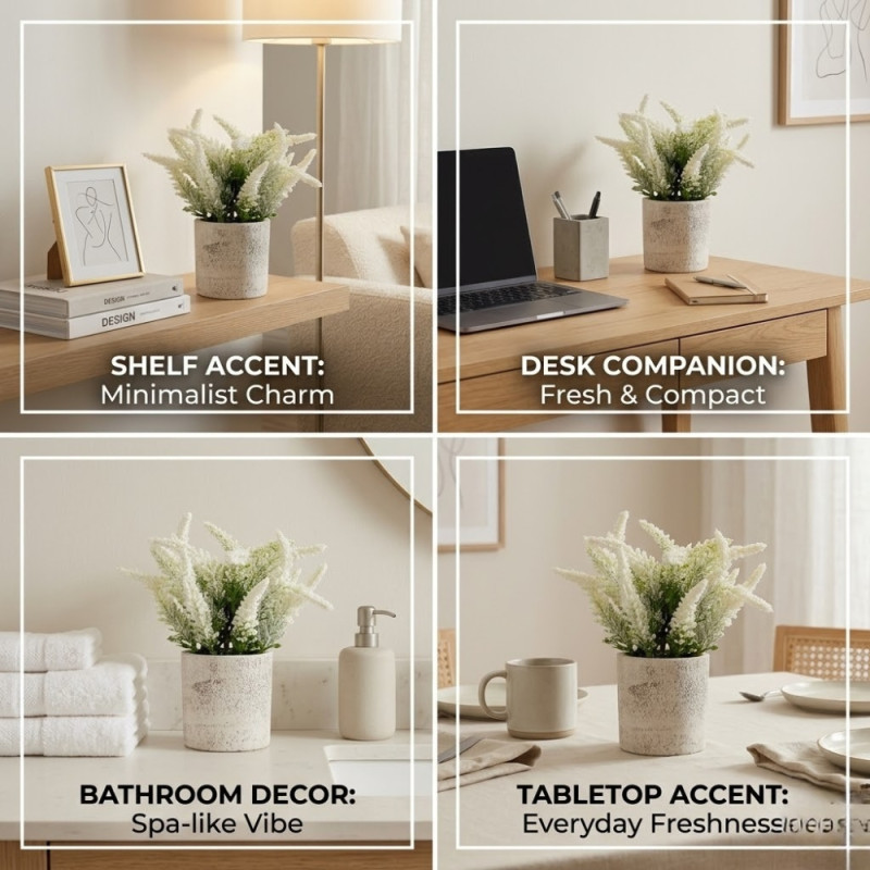 Chic Spark Artificial Flower Designed for Home Décor & Event Styling – White (H-20)