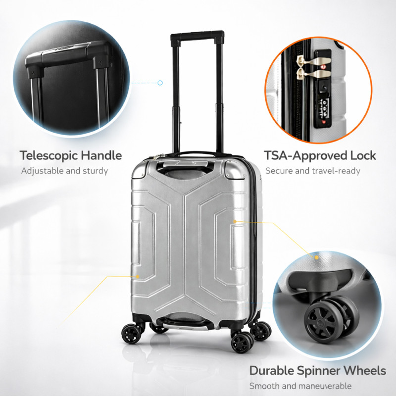 iFly Polypropylene (PP) Trolley 28" – Silver