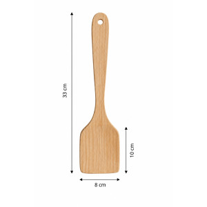 Ultra Series Wooden Spatula Designed for Everyday Cooking &amp; Kitchen Excellence – Wooden (H-33, W-10, L-8 CM)
