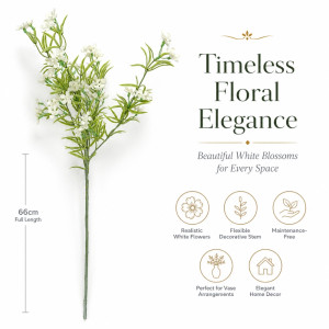 Superior Artificial Flower – Green Premium Quality (66cm)