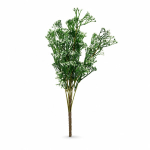 Foundational artificial baby's breath flowers are approximately 48 cm tall and feature flexible stems for easy arrangement – Green (48cm)