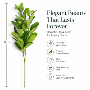 Premium Artificial Flower – Green Premium Quality (89cm)
