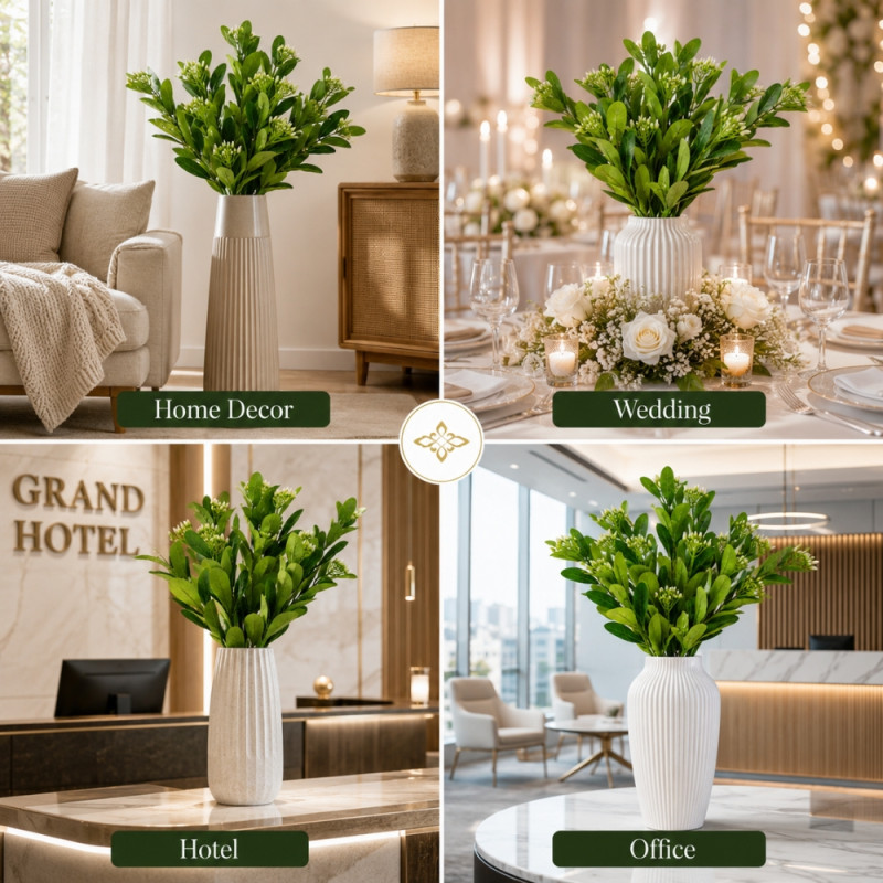 Premium Artificial Flower – Green Premium Quality (89cm)