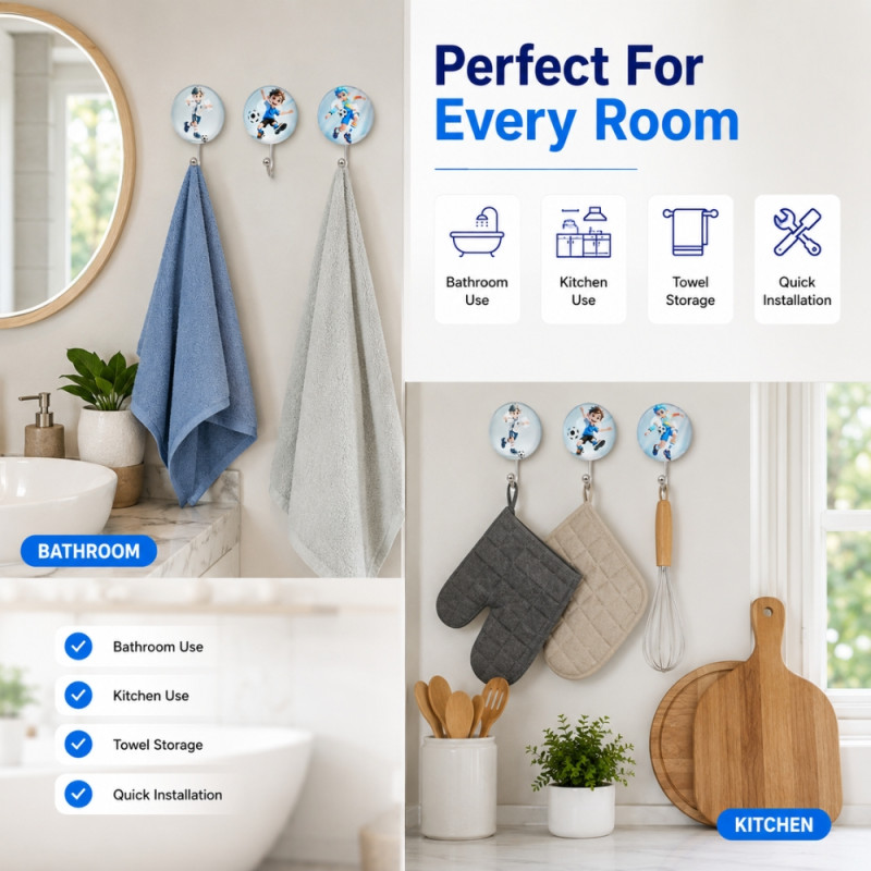 Self-Adhesive Wall Hooks