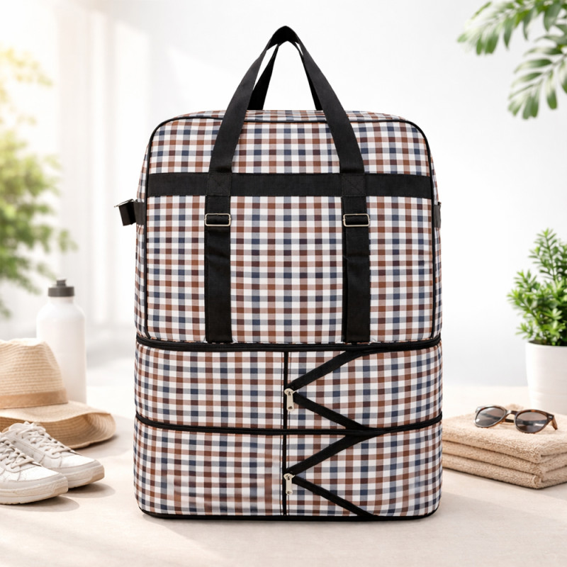 Extra Large Expandable Rolling Duffel Bag – Waterproof Multi-Functional Folding Suitcase 80cm