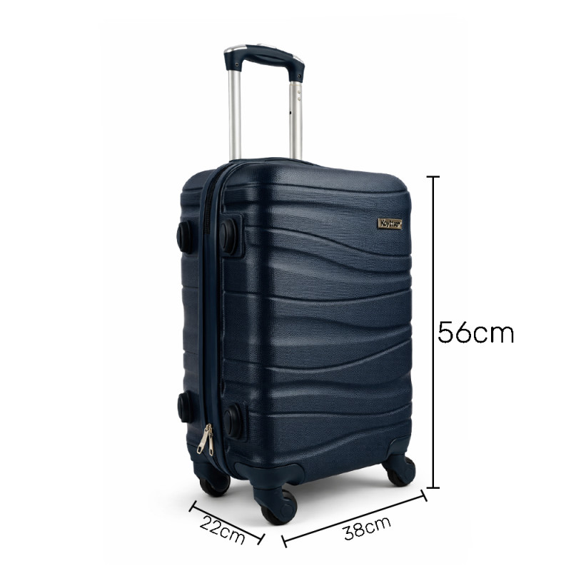 Koyttse Hardshell Spinner Trolley – Deep Navy Blue 22"