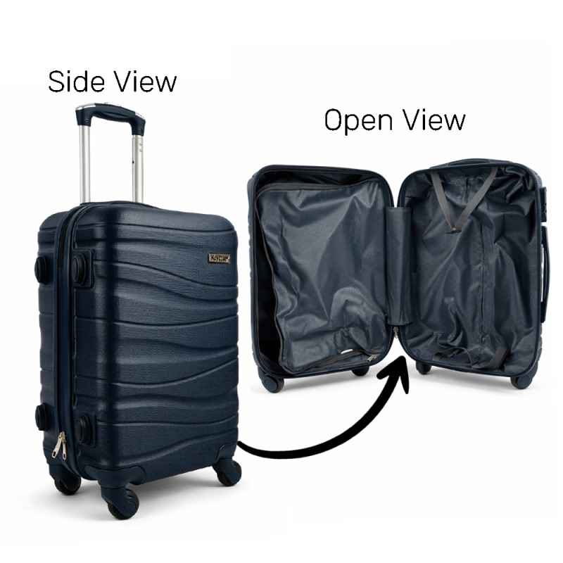 Koyttse Hardshell Spinner Trolley – Deep Navy Blue 22"