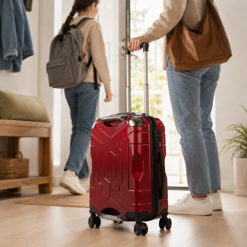 Red Hardshell Travel Suitcase - 50cm