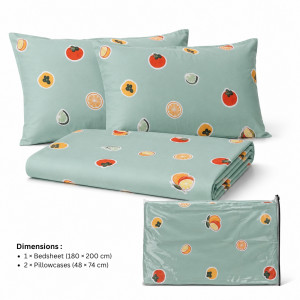 Fruit Pattern Bedding Set – (Single Size)