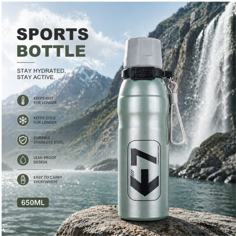 Professional Thermal Sports Water Bottle – Durable Stainless Steel (27.5cm)
