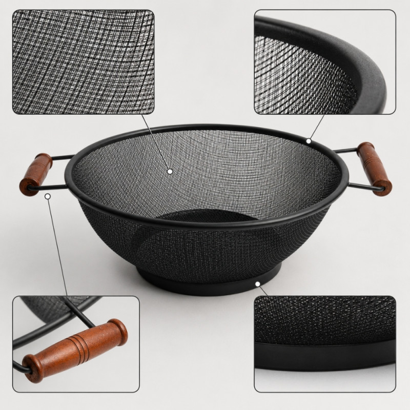 Mesh Fruit Basket with Handles 